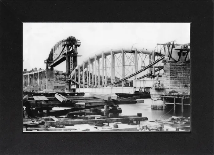 Impression encadrée : Pont Royal Albert, en construction 1858 Impression encadrée : Pont Royal Albert, en construction 1858