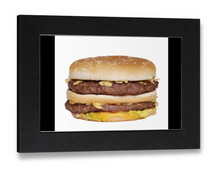 Impression encadrée : Burger Impression encadrée : Burger