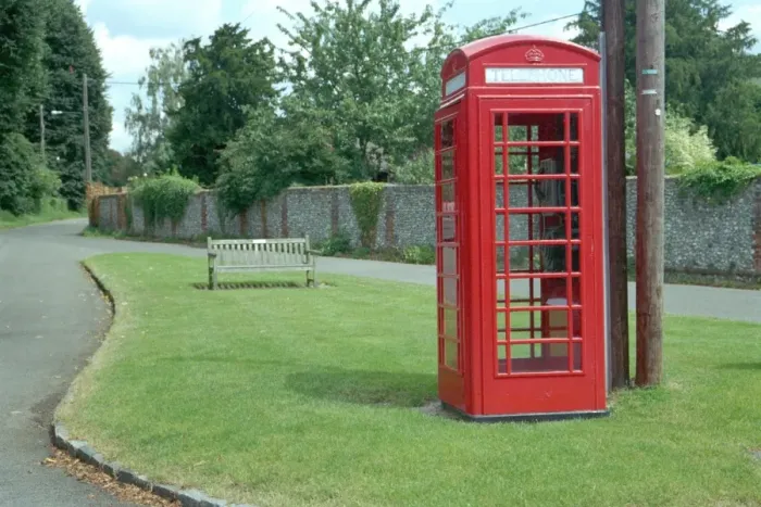 Impression encadrée : Boîte téléphonique