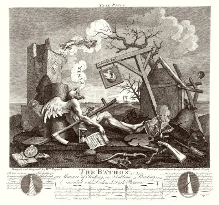 Impression encadrée : Le Bâthos (de Hogarth) Impression encadrée : Le Bâthos (de Hogarth)