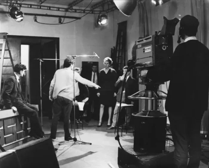 Impression encadrée : La réalisation d'un programme télévisé.