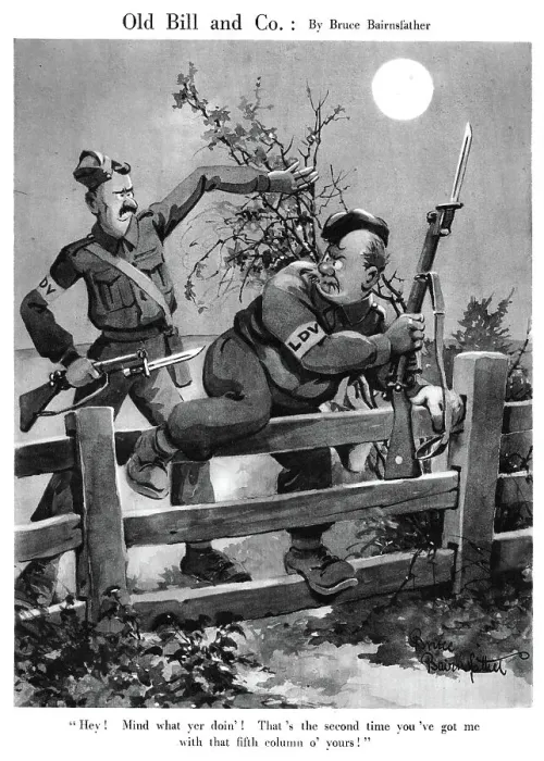 Impression encadrée : Old Bill et Cie. Août 1940