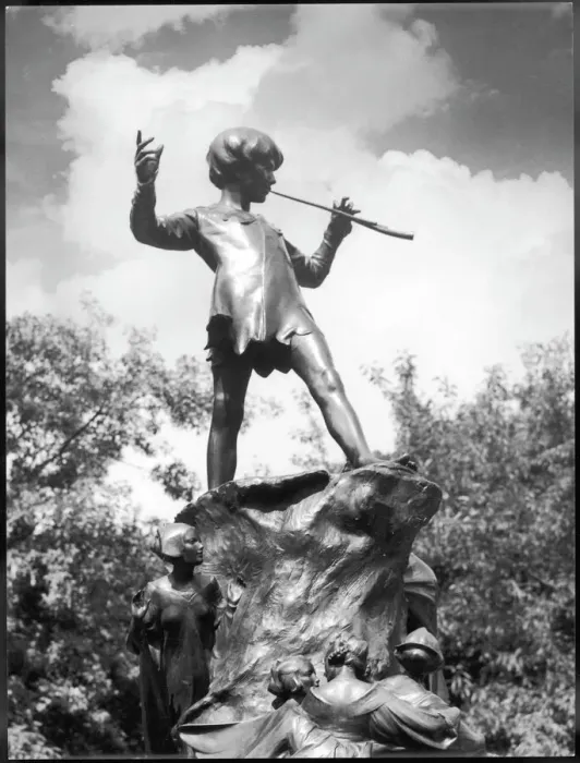 Impression encadrée : Statue de Peter Pan