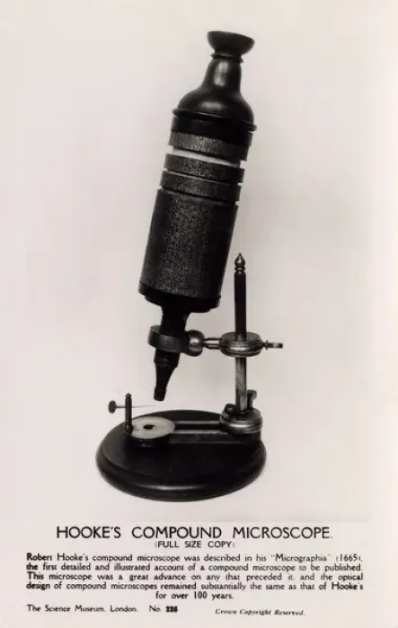 Impression encadrée : Le microscope de Robert Hook. Impression encadrée : Le microscope de Robert Hook.