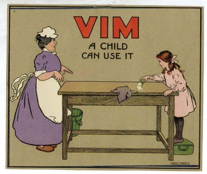 Impression encadrée : Insert publicité Vim