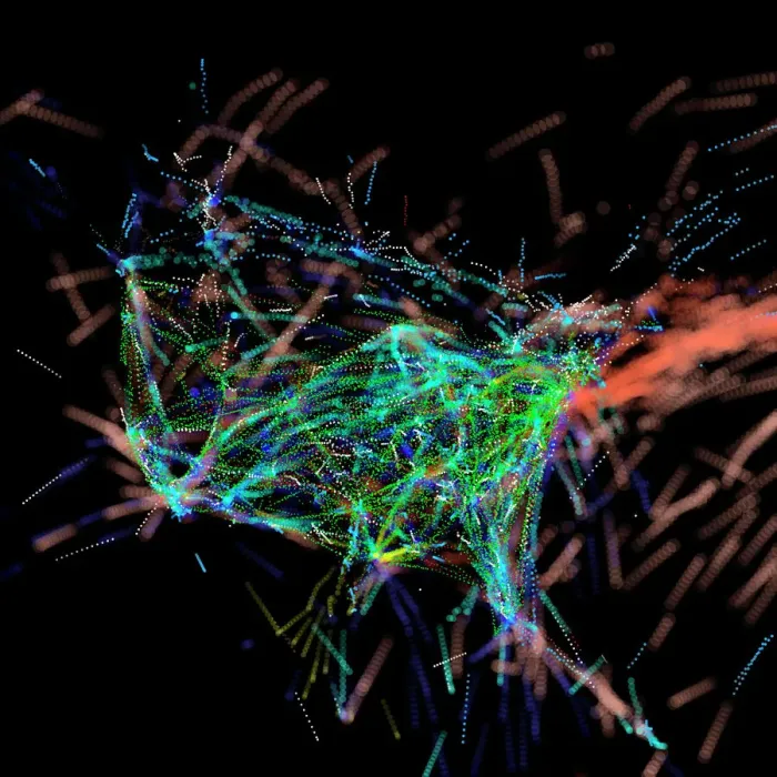 Impression encadrée : Visualisation de la circulation aérienne Impression encadrée : Visualisation de la circulation aérienne