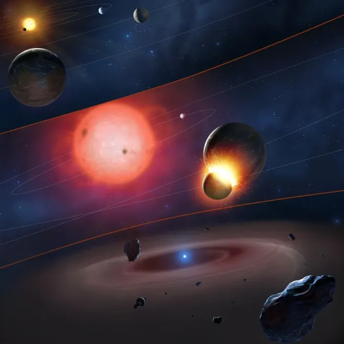 Impression encadrée : L'évolution d'un Système Planétaire