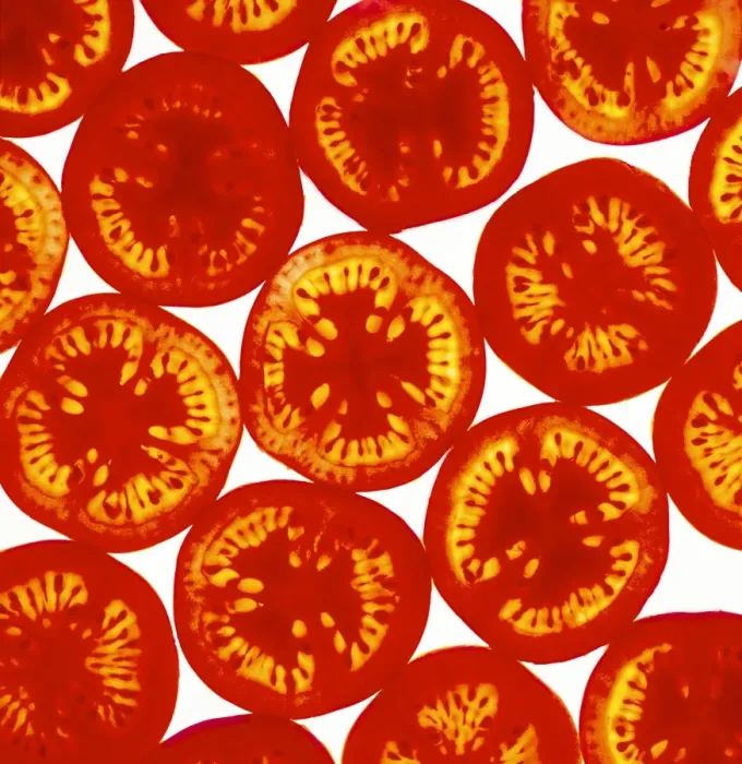Impression encadrée : Tranches de tomate Impression encadrée : Tranches de tomate