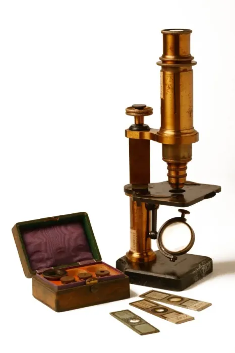 Impression encadrée : Microscope historique