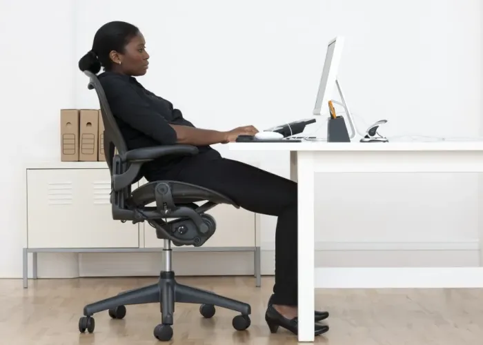 Impression encadrée : Posture assise incorrecte
