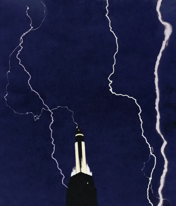 Impression encadrée : Lightning strike