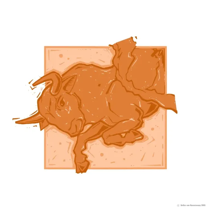 Impression encadrée : Taurus est un signe du zodiaque représentant Taurès le Bœuf