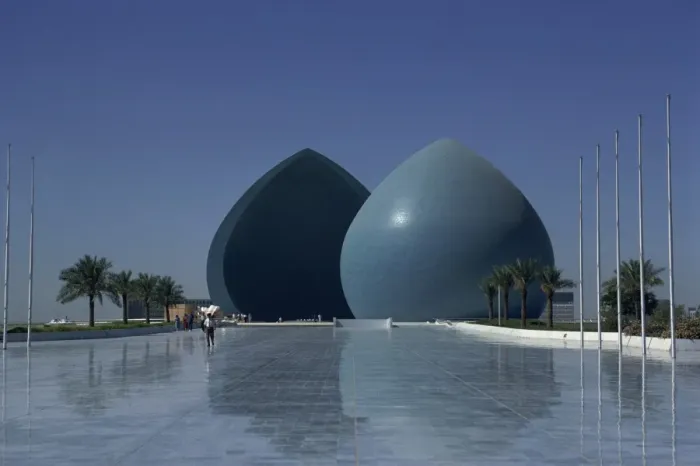 Impression encadrée : Les structures bleues