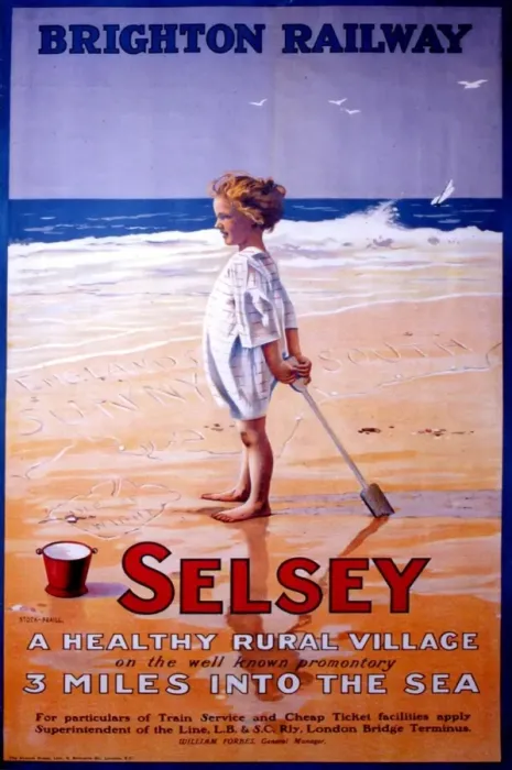 Impression encadrée : Affiche de chemin de fer, c1908. Impression encadrée : Affiche de chemin de fer, c1908.