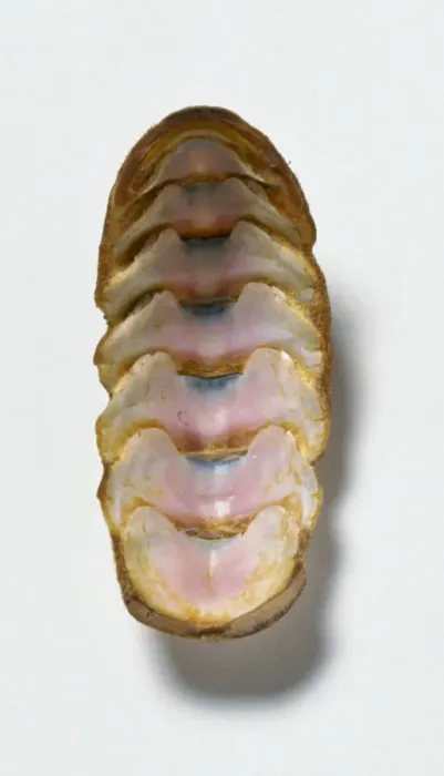 Impression encadrée : Coquille de chiton. Impression encadrée : Coquille de chiton.