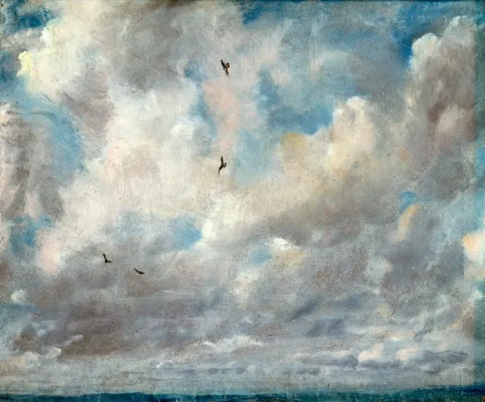 Impression encadrée : Étude de nuage stratocumulus, John Constable, 1776-1837, britannique.