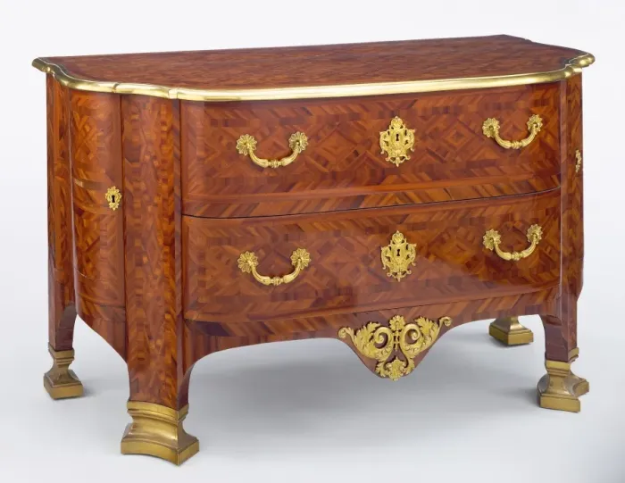 Impression encadrée : Commode ; Inconnu ; Paris, France, Europe ; environ 1710 - 1715 ; Veneer