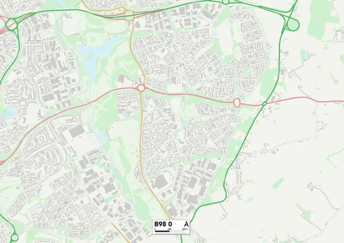 Impression encadrée : Redditch B98 0 Carte Impression encadrée : Redditch B98 0 Carte