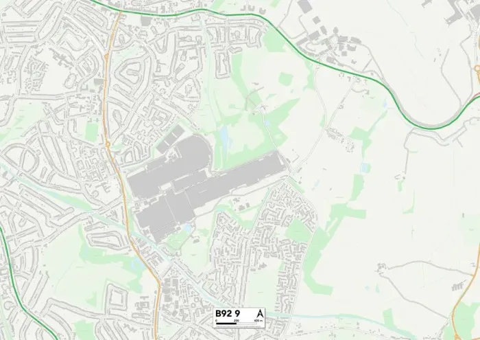 Impression encadrée : Solihull B92 9 Carte Impression encadrée : Solihull B92 9 Carte