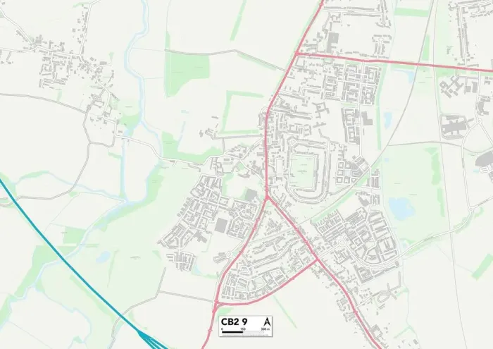 Impression encadrée : Cambridge CB2 9 Plan