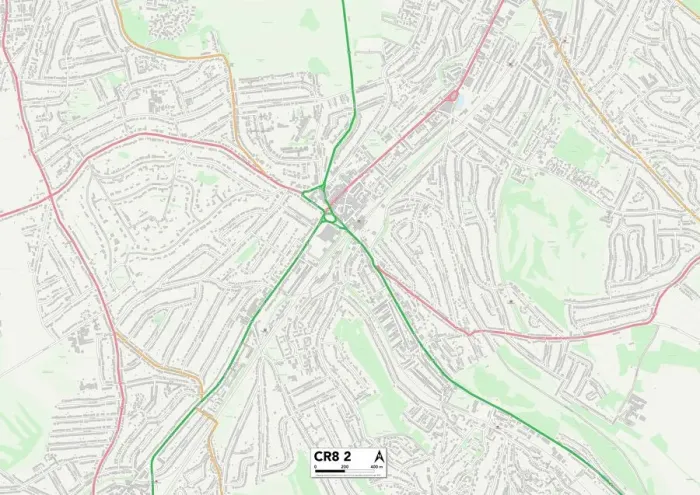 Impression encadrée : Croydon CR8 2 Plan