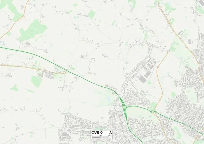 Impression encadrée : Coventry CV5 9 Plan Impression encadrée : Coventry CV5 9 Plan