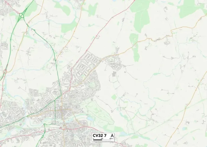 Impression encadrée : Warwick CV32 7 Carte