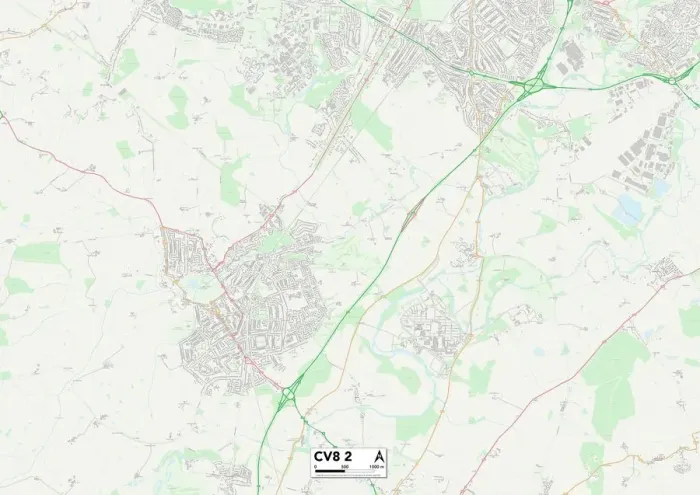 Impression encadrée : Warwick CV8 2 Carte