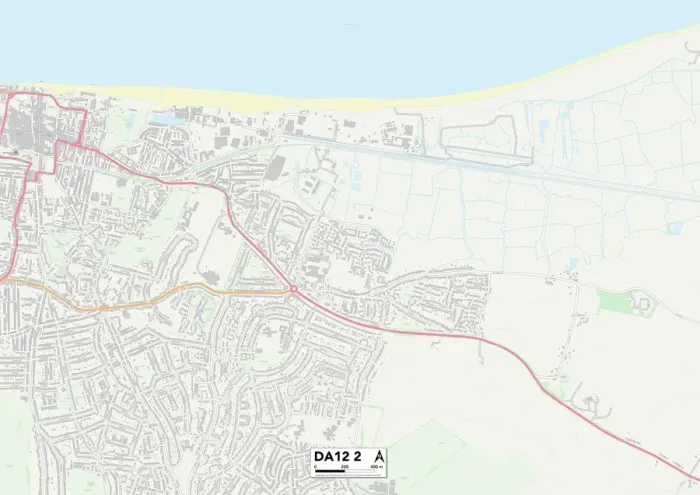 Impression encadrée : Gravesham DA12 2 Carte Impression encadrée : Gravesham DA12 2 Carte