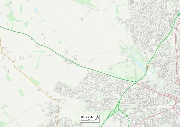 Impression encadrée : Derby DE22 4 Carte. Impression encadrée : Derby DE22 4 Carte.