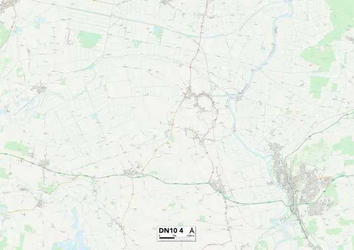 Impression encadrée : Doncaster DN10 4 Plan
