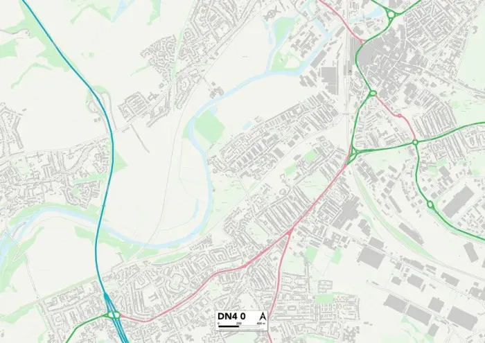 Impression encadrée : Doncaster DN4 0 Carte Impression encadrée : Doncaster DN4 0 Carte