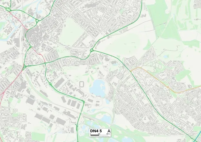 Impression encadrée : Doncaster DN4 5 Carte Impression encadrée : Doncaster DN4 5 Carte