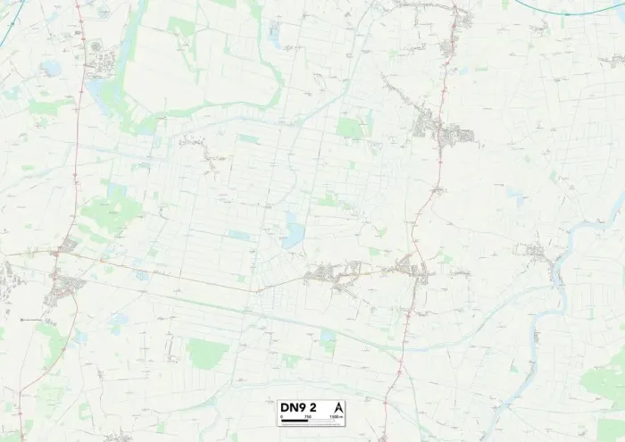 Impression encadrée : Doncaster DN9 2 Carte