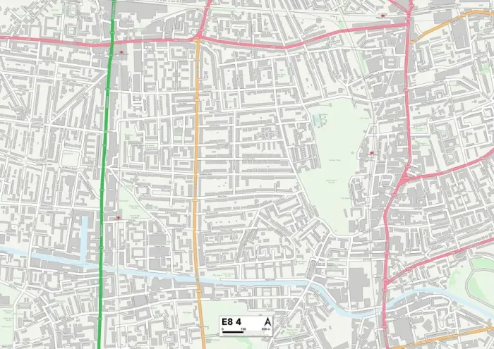 Impression encadrée : Hackney E8 4 Carte Impression encadrée : Hackney E8 4 Carte