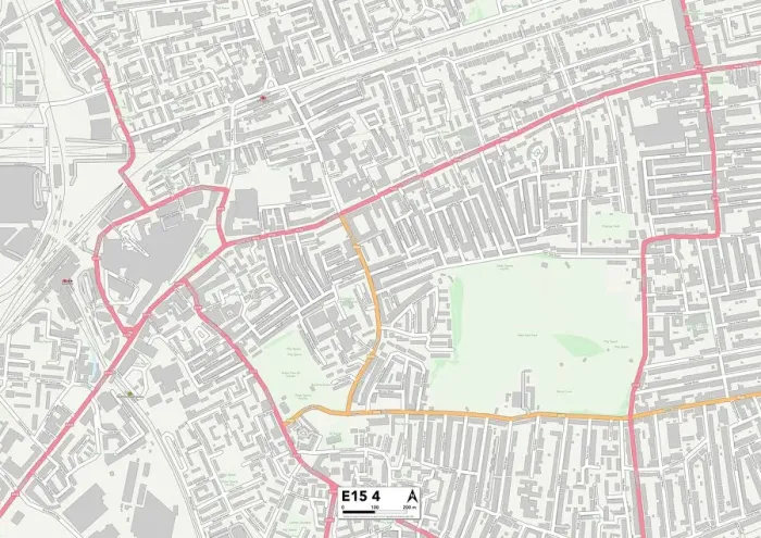 Impression encadrée : Newham E15 4 Carte Impression encadrée : Newham E15 4 Carte