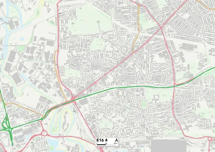 Impression encadrée : Newham E16 4 Carte Impression encadrée : Newham E16 4 Carte