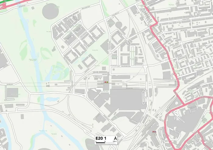 Impression encadrée : Newham E20 1 Carte Impression encadrée : Newham E20 1 Carte