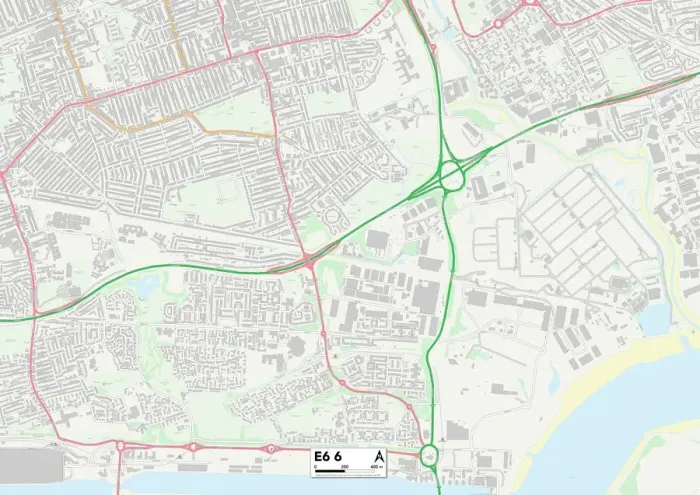 Impression encadrée : Newham E6 6 Carte