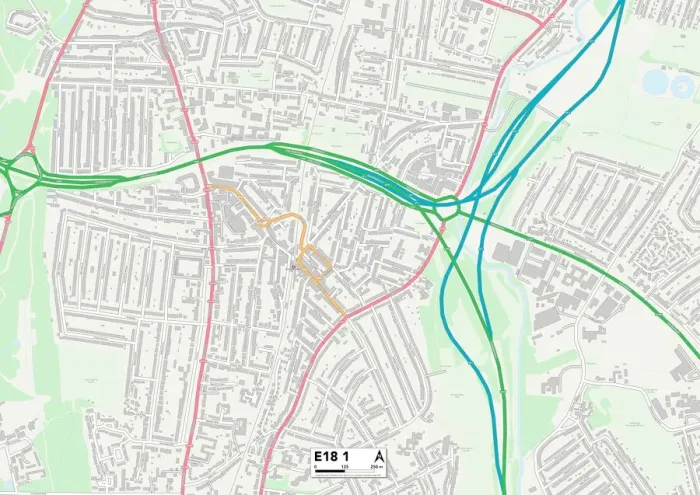 Impression encadrée : Redbridge E18 1 Carte Impression encadrée : Redbridge E18 1 Carte