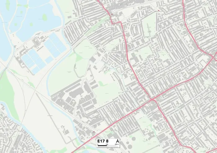 Impression encadrée : Forêt de Waltham E17 8 Carte. Impression encadrée : Forêt de Waltham E17 8 Carte.