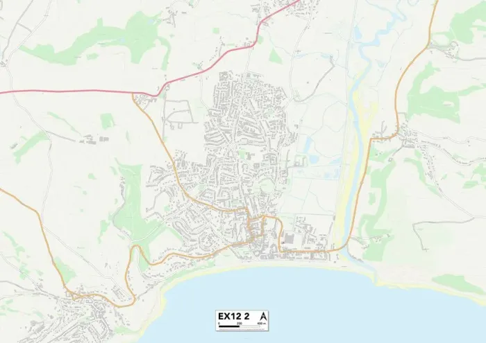 Impression encadrée : Exeter EX12 2 Carte Impression encadrée : Exeter EX12 2 Carte