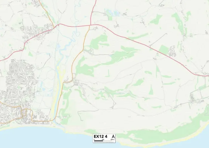 Impression encadrée : Exeter EX12 4 Carte