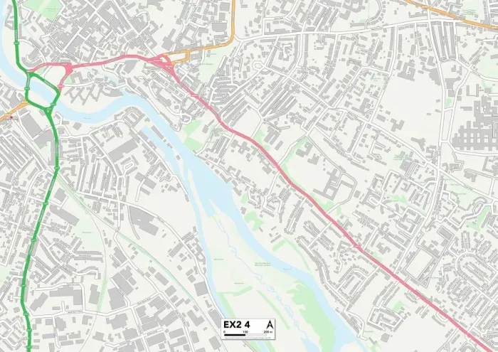 Impression encadrée : Exeter EX2 4 Plan