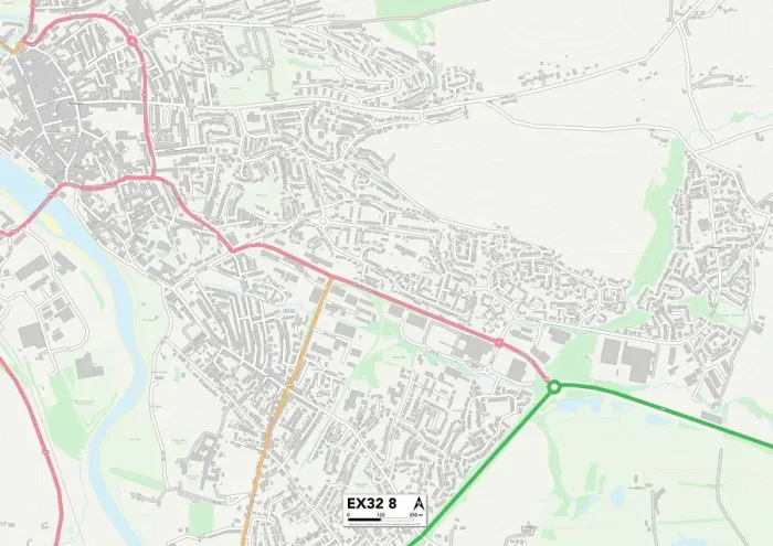 Impression encadrée : Exeter EX32 8 Carte