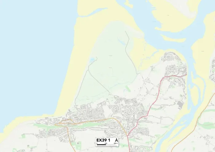 Impression encadrée : Torridge EX39 1 Carte