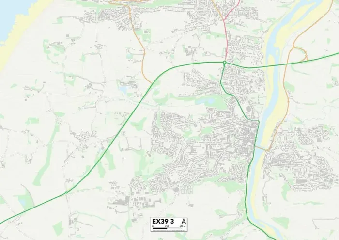 Impression encadrée : Torridge EX39 3 Carte