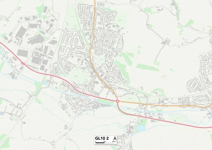 Impression encadrée : Stroud GL10 2 Carte
