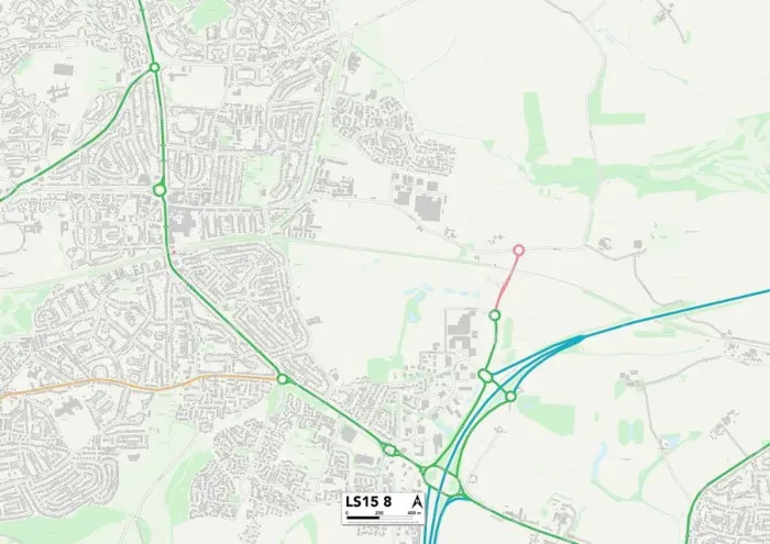 Impression encadrée : Leeds LS15 8 Carte