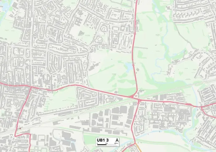 Impression encadrée : Ealing UB1 3 Plan